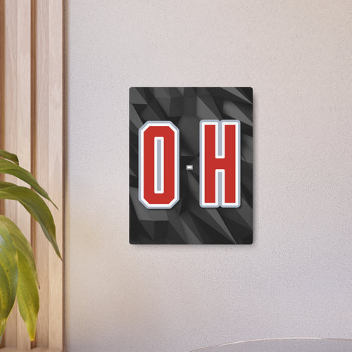 Ohio State Minimalist Wall Art – Metal Print