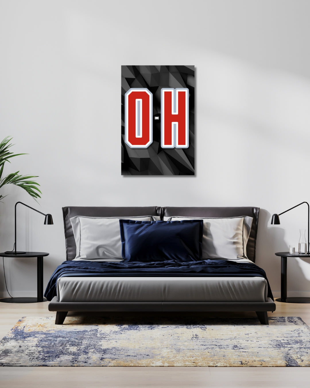 Ohio State Minimalist Wall Art – Metal Print