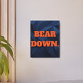 Chicago Bears Wall Art | “BEAR DOWN” Minimalist Metal Sign