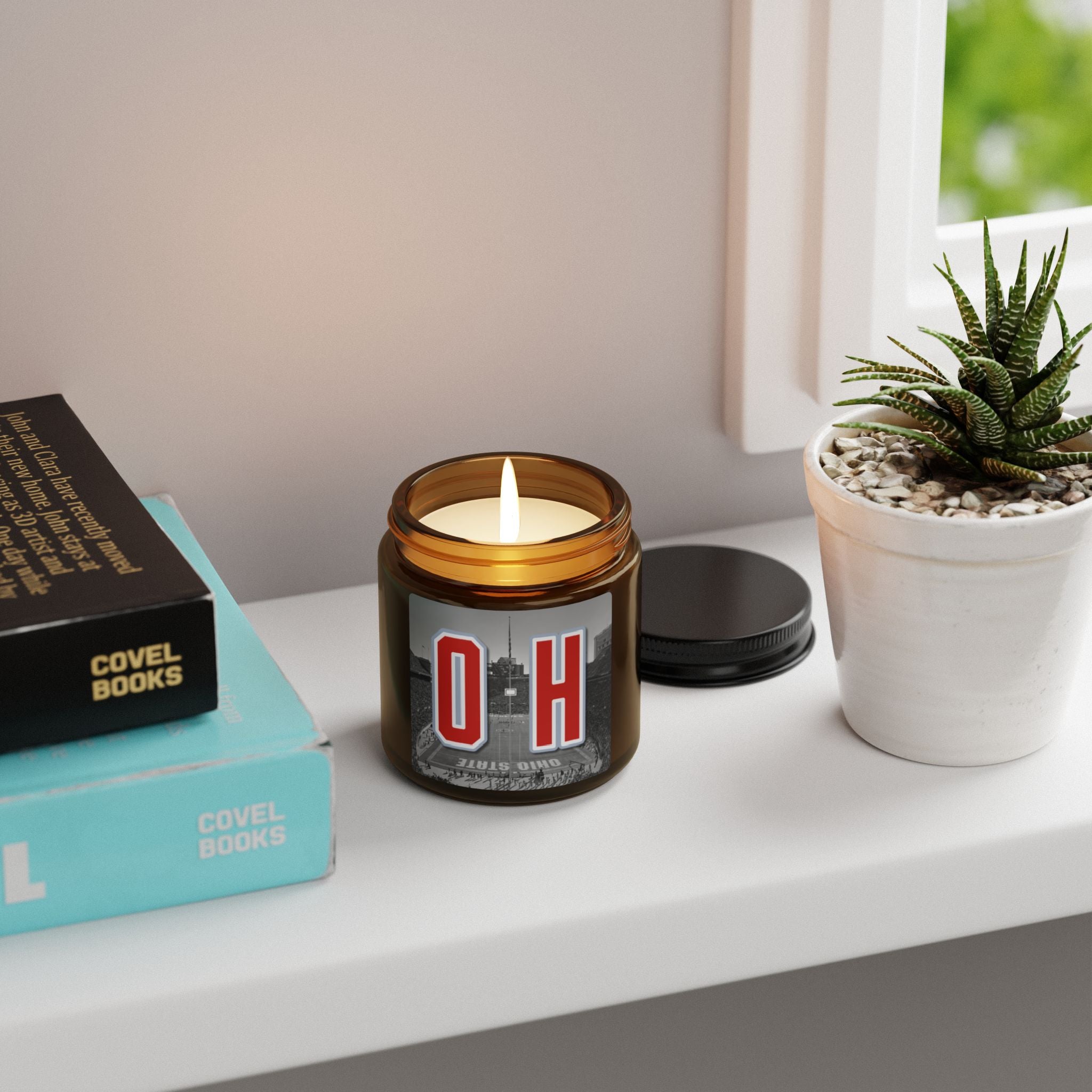 Ohio State Soy Candle | Buckeye Team Spirit Home Fragrance