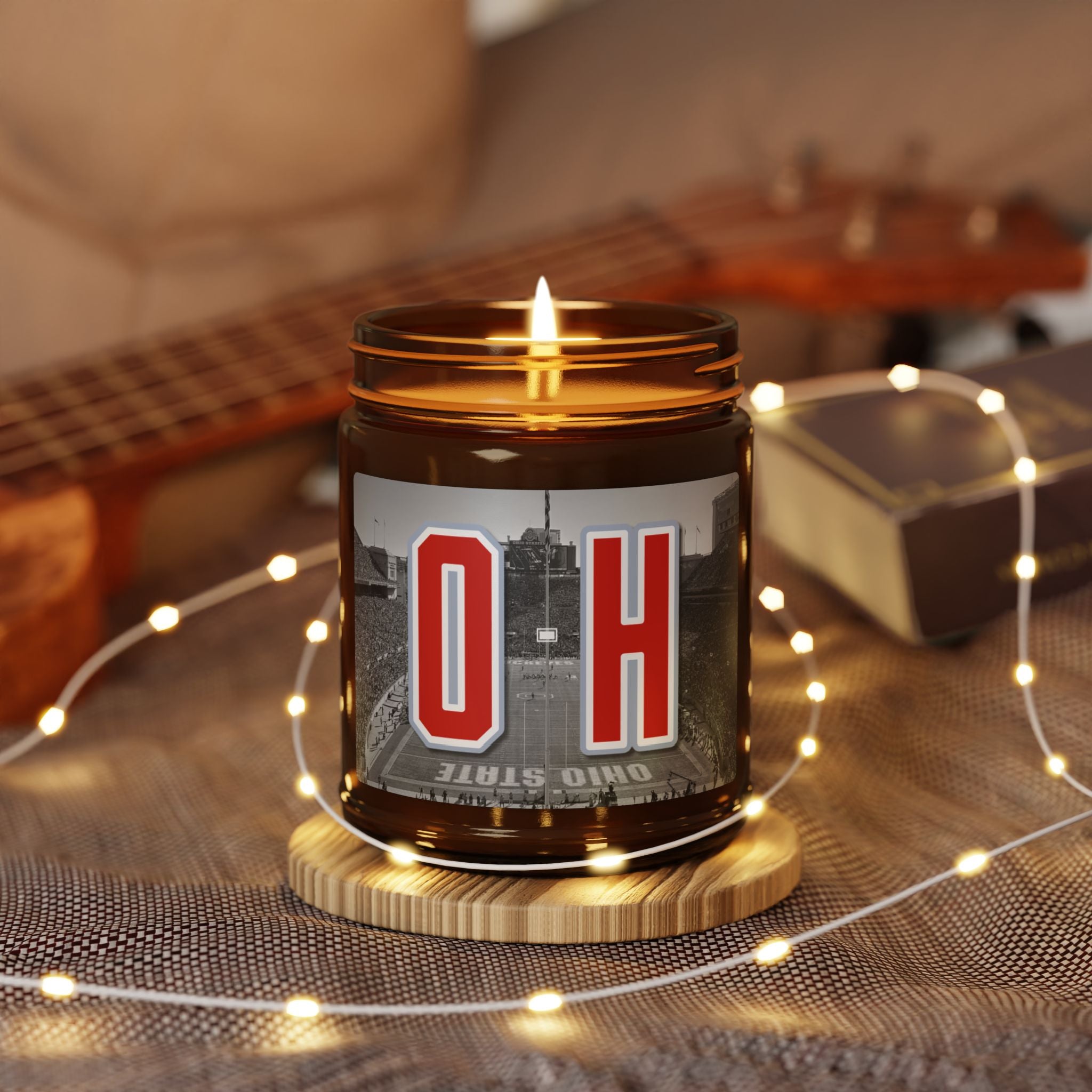 Ohio State Soy Candle | Buckeye Team Spirit Home Fragrance