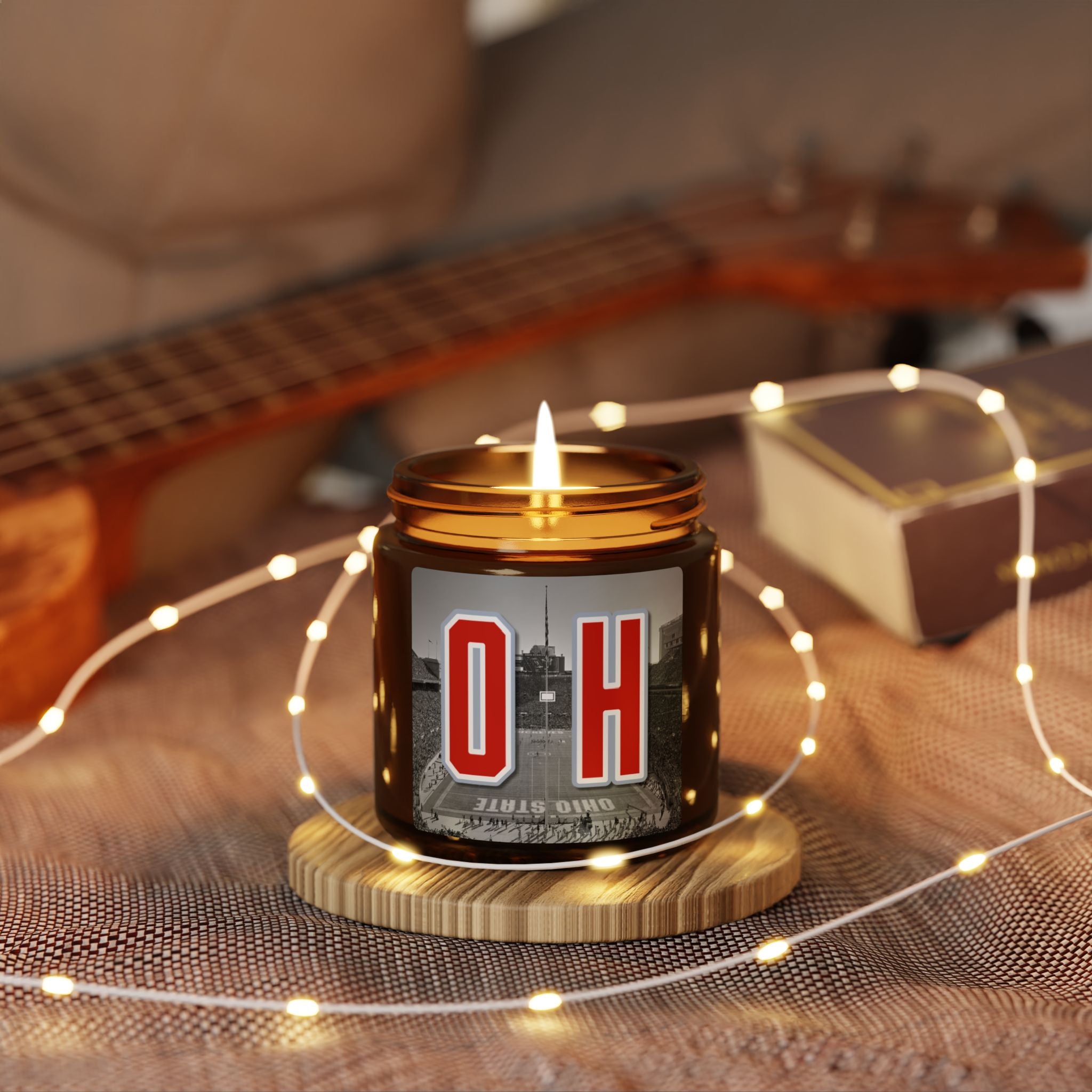 Ohio State Soy Candle | Buckeye Team Spirit Home Fragrance